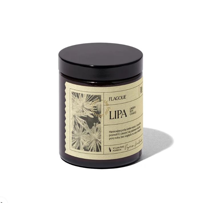 艢wieca sojowa o zapachu lipy