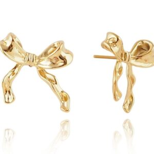 kolczyki stal szlachetna kokardy