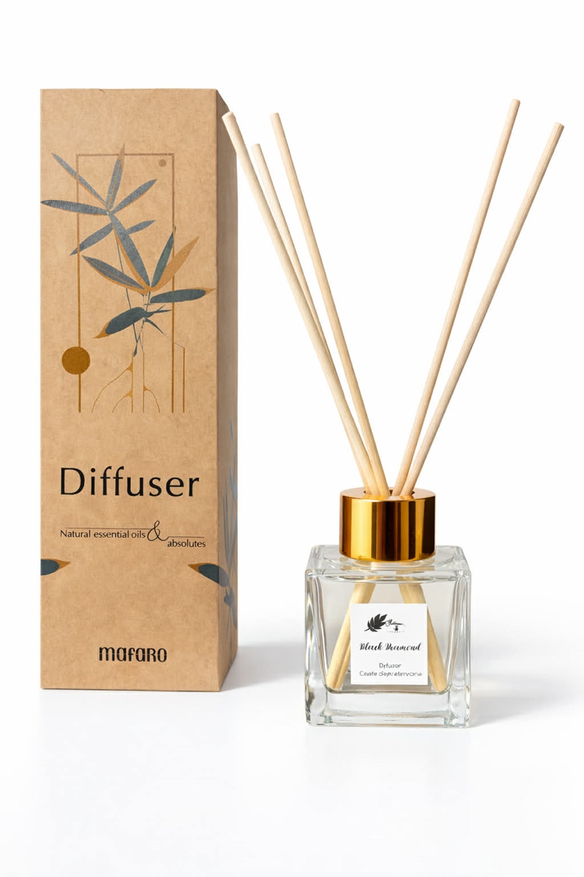 Naturalny dyfuzor o zapachu patchouli i kawy Black Diamond