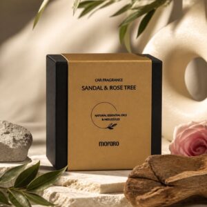 Naturalny zapach do auta premium Sandat & Rose tree